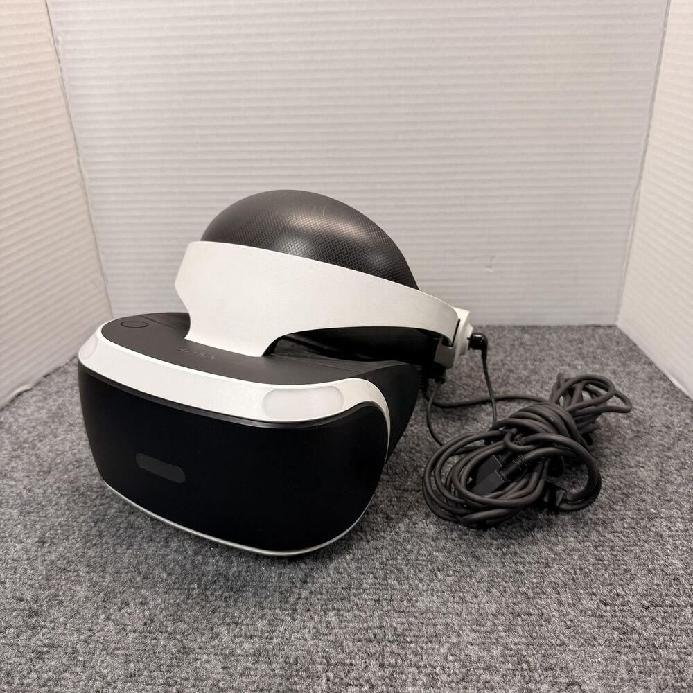 Sony PlayStation VR Headset White Virtual Reality PS4 HDMI Tested Headset Only
